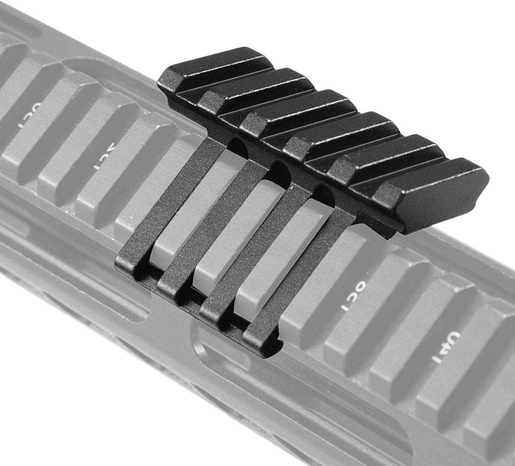 45 Degree Offset Picatinny Rail Mount - 20mm Low Profile Adapter For Hunting & Shooting