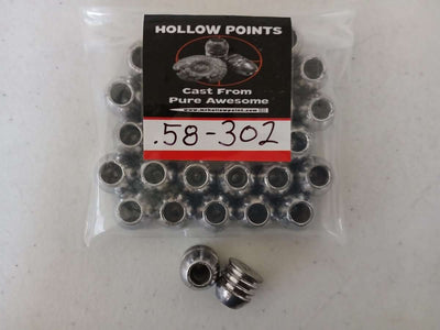 .58Cal 302Gr (30Ct) Mr. Hollowpoint Slugs - AirGun Tactical