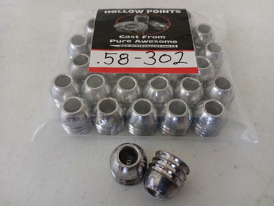 .58Cal 302Gr (30Ct) Mr. Hollowpoint Slugs - AirGun Tactical