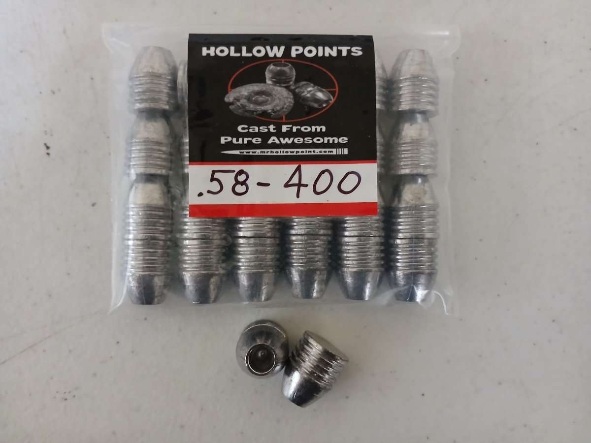 .58Cal 400Gr (24Ct) Mr. Hollowpoint Slugs - AirGun Tactical