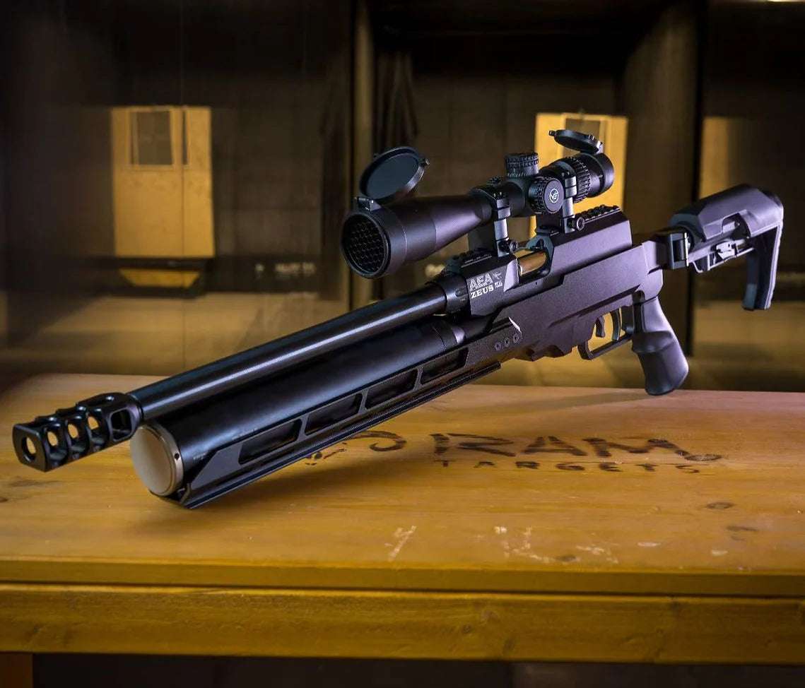Tatical Air Rifle ZEUS Tactical Big Bore Air Rifle | .58 & .72 CAL PCP Side Lever | AEA ...