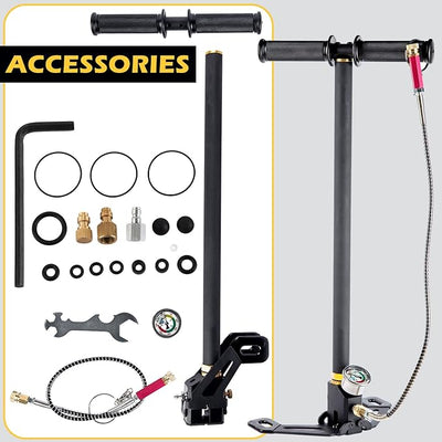 AGT High Pressure 3 Stage PCP Hand Pump (5000 PSI) - AirGun Tactical