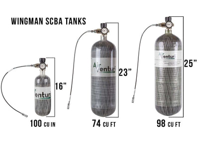 Air Venturi Wingman 74 Carbon Fiber Tank 74 Cu Ft Jubilee Valve - AirGun Tactical