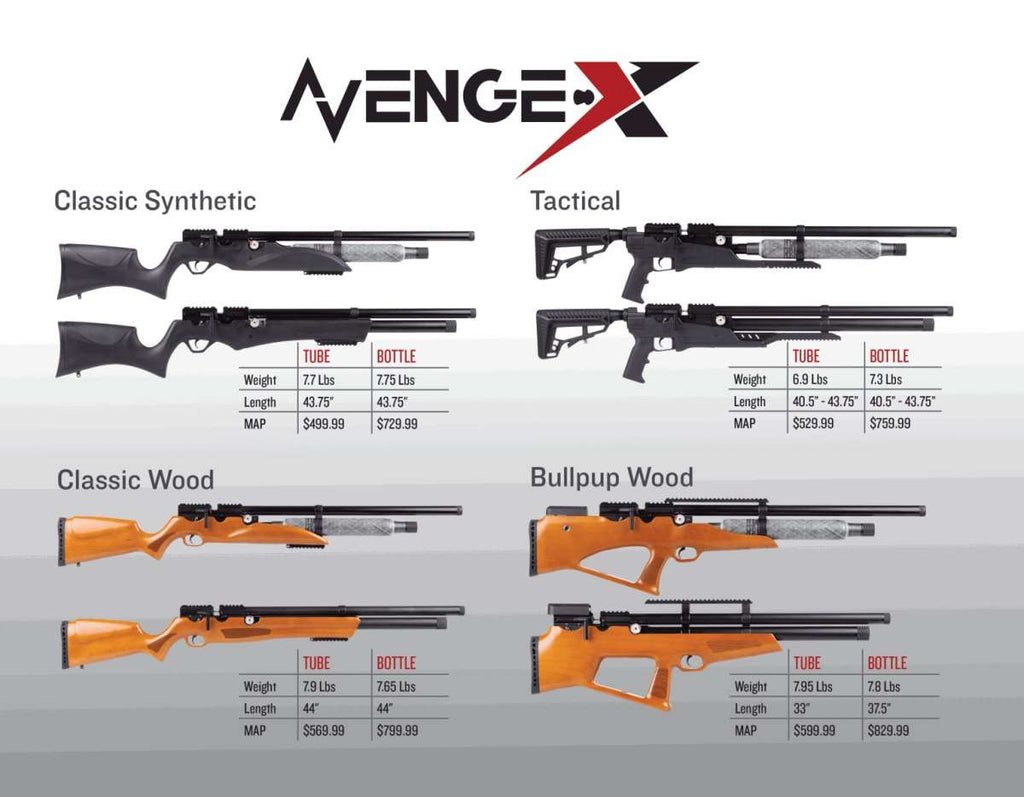 AirVenturi Avenge-X Modular PCP Airgun – AirGun Tactical