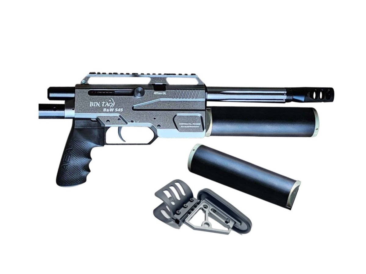 BINTAC S45 Mini Pistol | (.35-.45 Cal) Semi Auto - AirGun Tactical