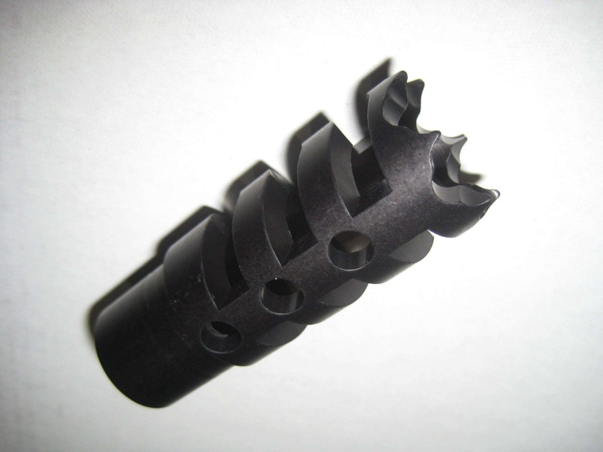 Custom 14×1 Muzzle Brake BW S45-357, or any 14×1, 357 application - AirGun Tactical