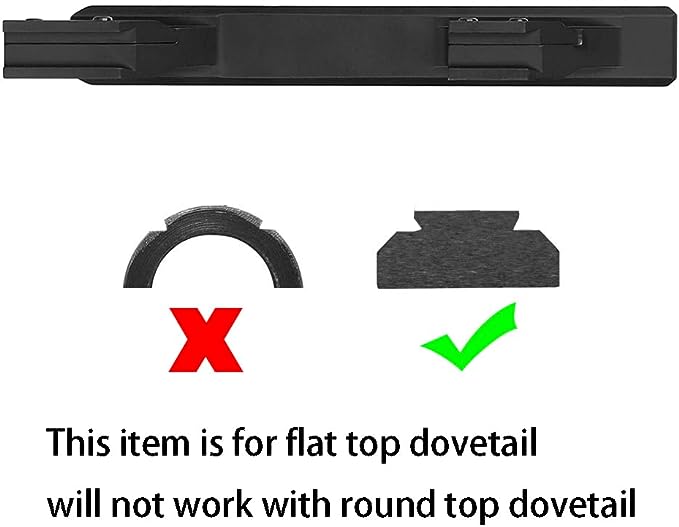 Adjustable Scope Riser Mount - Converts 11mm Dovetail To 20mm Picatinny/Weaver Rail, Airsoft & Rifle