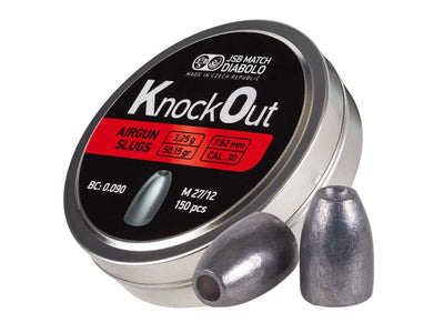 JSB KnockOut Slugs .30 Cal, 50.15gr, Hollowpoint, 150ct - AirGun Tactical