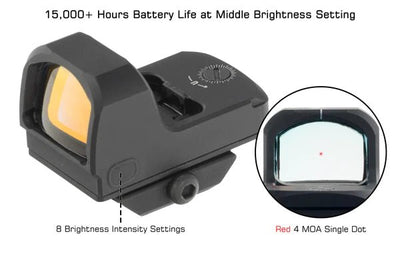 LEAPERS UTG OP3 REFLEX MICRO 4.0 MOA RED DOT SIGHT - SIDE LOADING - AirGun Tactical