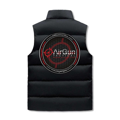 Mens Custom Hooded Puffer Vest - AirGun Tactical