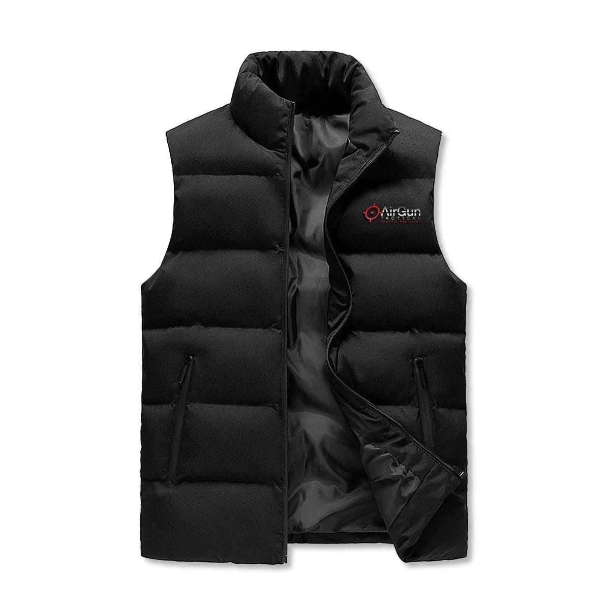 Mens Custom Hooded Puffer Vest - AirGun Tactical