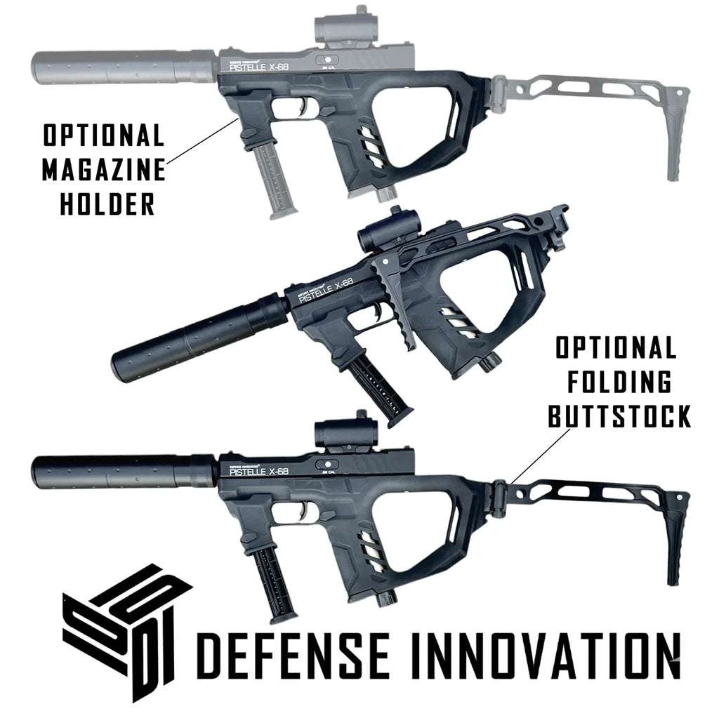 PDW Pistelle X-68 Max Power Defense Pistol Package 50+ Joules! (Full Kit) - AirGun Tactical