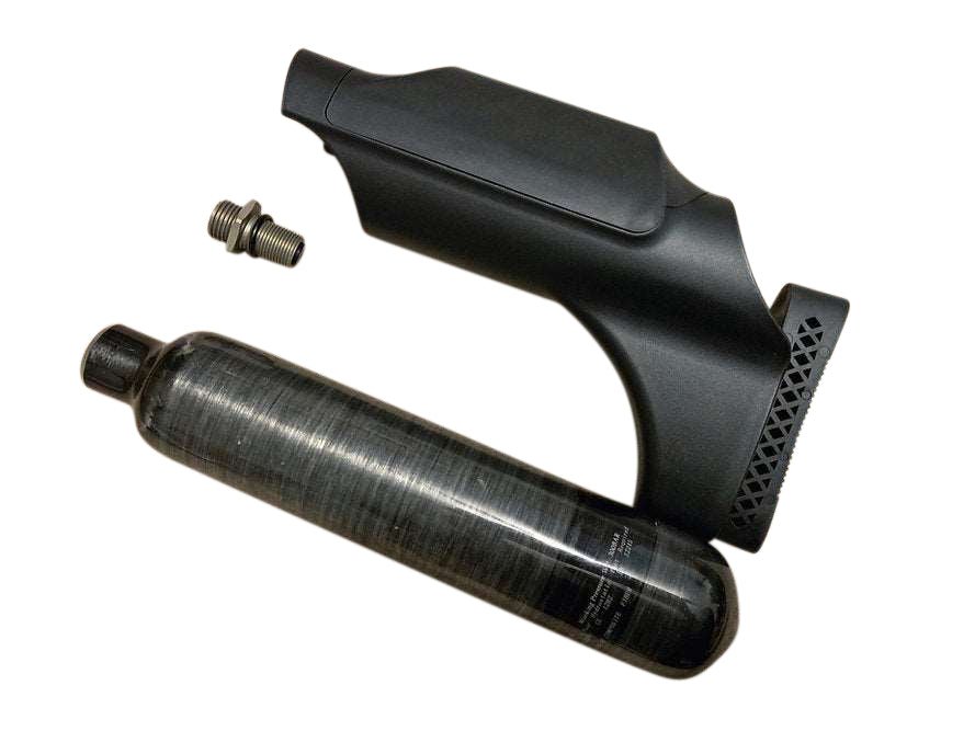 Rear Air Tank with Cheek Rest and Valve for BinTac S45 and AEA Terminator 357 (9MM) - AirGun Tactical