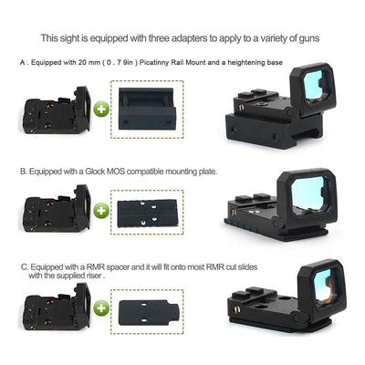 Red Dot RMR Compact Flip Up Reflex Sight Perfect for the GK1 - AirGun Tactical