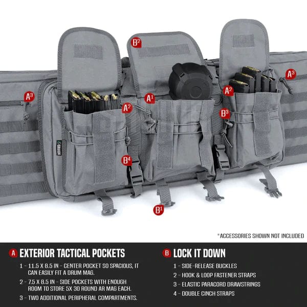 Savior Equipment American Classic - Double Rifle Case (24"/28"/32"/36"/42"/46"/51"/55") - AirGun Tactical