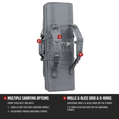 Savior Equipment American Classic - Double Rifle Case (24"/28"/32"/36"/42"/46"/51"/55") - AirGun Tactical