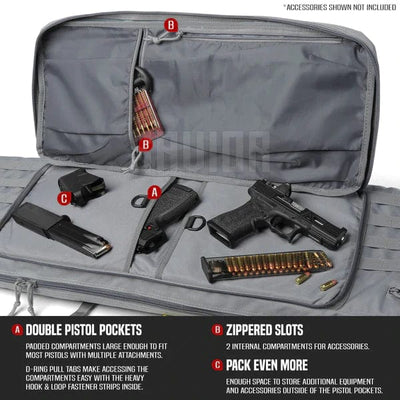 Savior Equipment American Classic - Double Rifle Case (24"/28"/32"/36"/42"/46"/51"/55") - AirGun Tactical