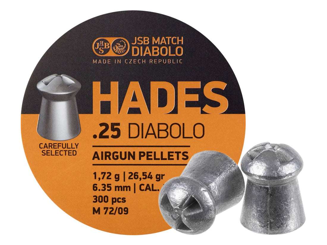 **SPECIAL 4-PACK** JSB MATCH DIABOLO - HADES - .22 Cal, .25 Cal, 30 Cal & .35 Cal - AirGun Tactical