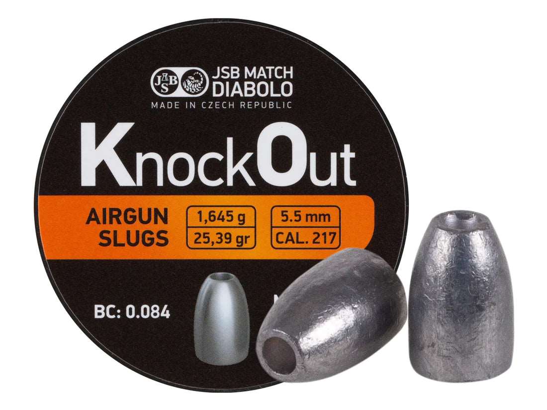 **SPECIAL 4-PACK** JSB MATCH DIABOLO - KNOCKOUT SLUGS - .22 Cal & .25 Cal - AirGun Tactical