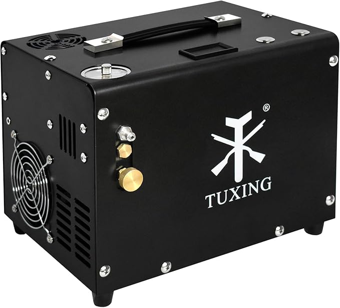 TUXING PCP Air Compressor 4500Psi/300Bar TXET062-2 - AirGun Tactical