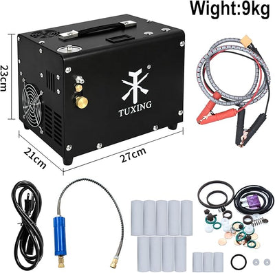 TUXING PCP Air Compressor 4500Psi/300Bar TXET062-2 - AirGun Tactical