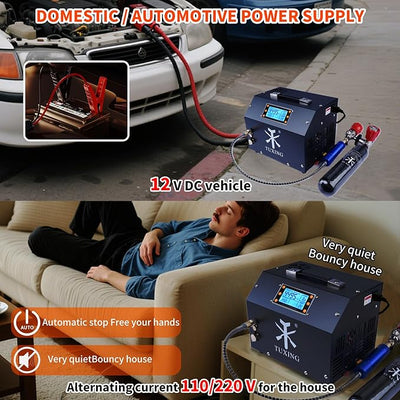 TUXING PCP Air Compressor 4500Psi/300Bar TXET063 - AirGun Tactical